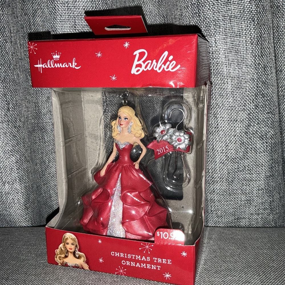 2015 Hallmark‎ Sparkling Barbie Christmas Tree Ornament Brand New
